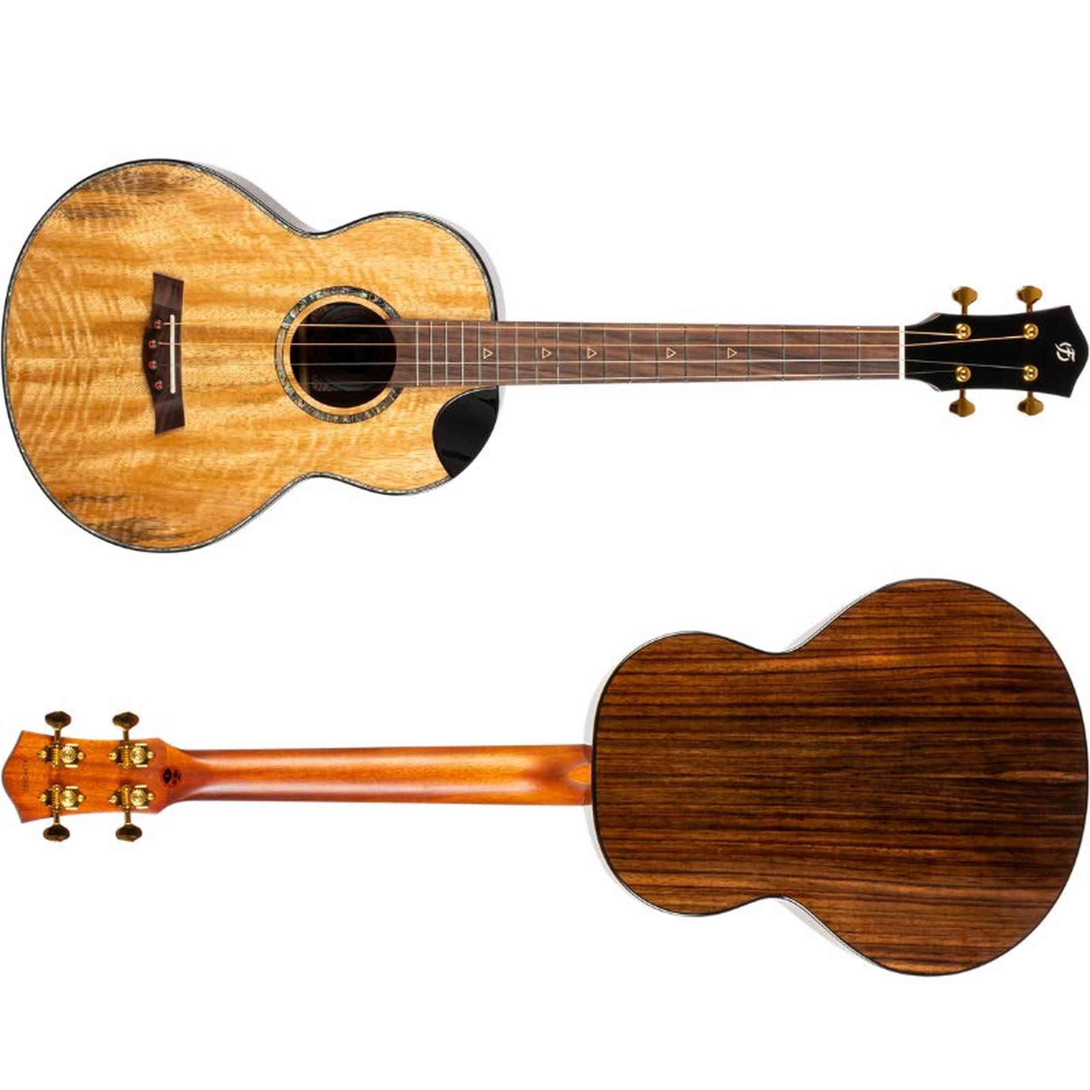 Flight MAIA LUXE Bariton Ukulele Solid Mango/Rosewood met Pickup