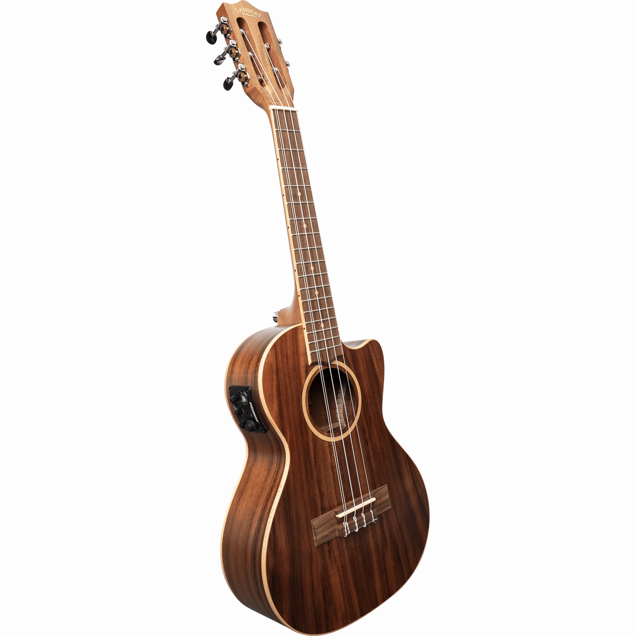 LANIKAI LKUACST-5CET Tenorukelele, Acacia Solid Top-serie, 5 snaren, Lage/hoge G, t