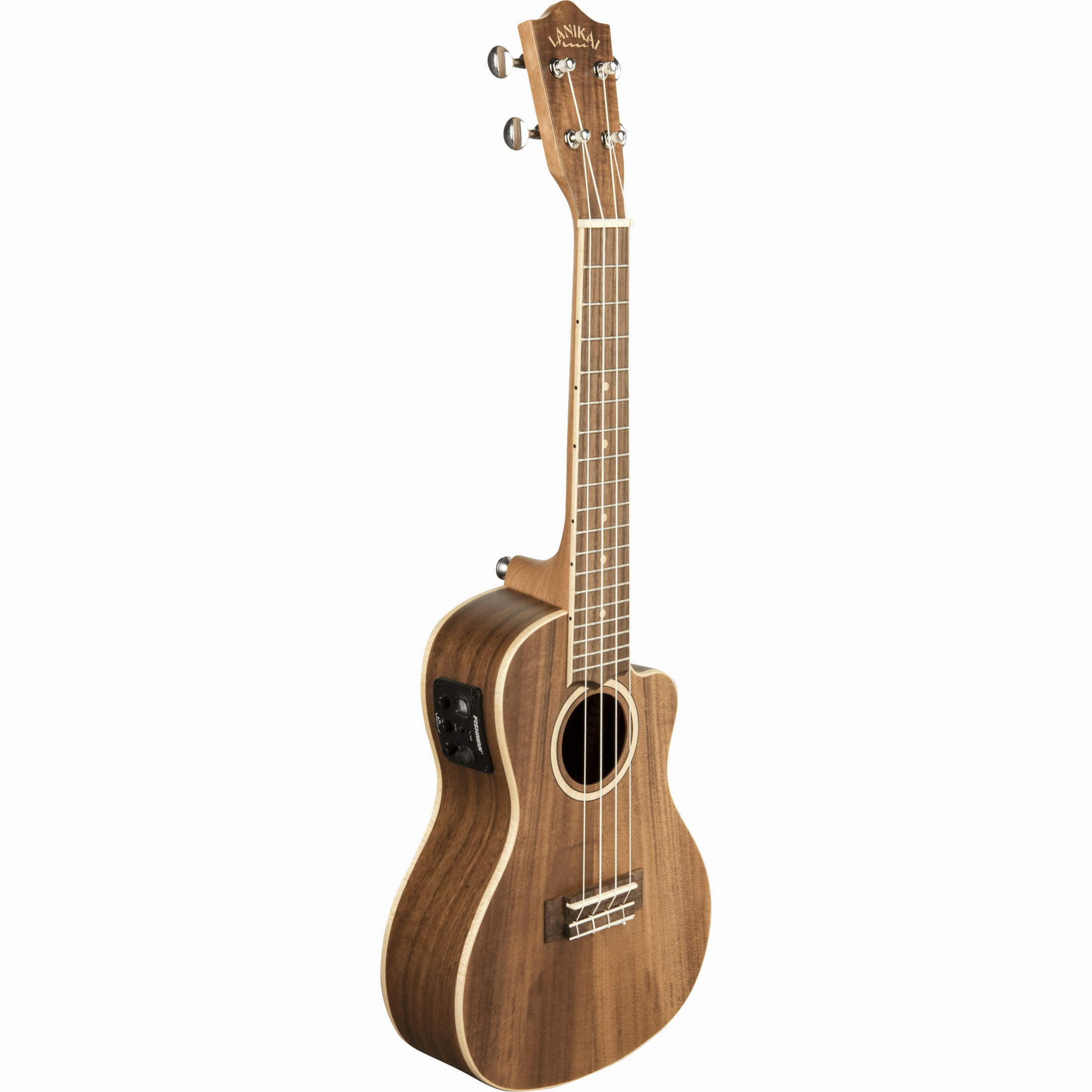 LANIKAI LKUACST-CEC Concertukelele, Acacia Solid Top-serie, cutaway, voorversterke