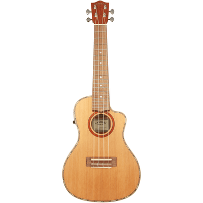LANIKAI LKUCDSTCEC Concertukelele, Cedar Solid Top Serie, Voorversterker, Tas