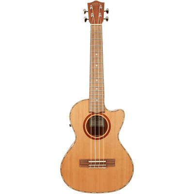 LANIKAI LKUCDSTCET Tenorukelele, Cedar Solid Top Serie, Voorversterker, Tas