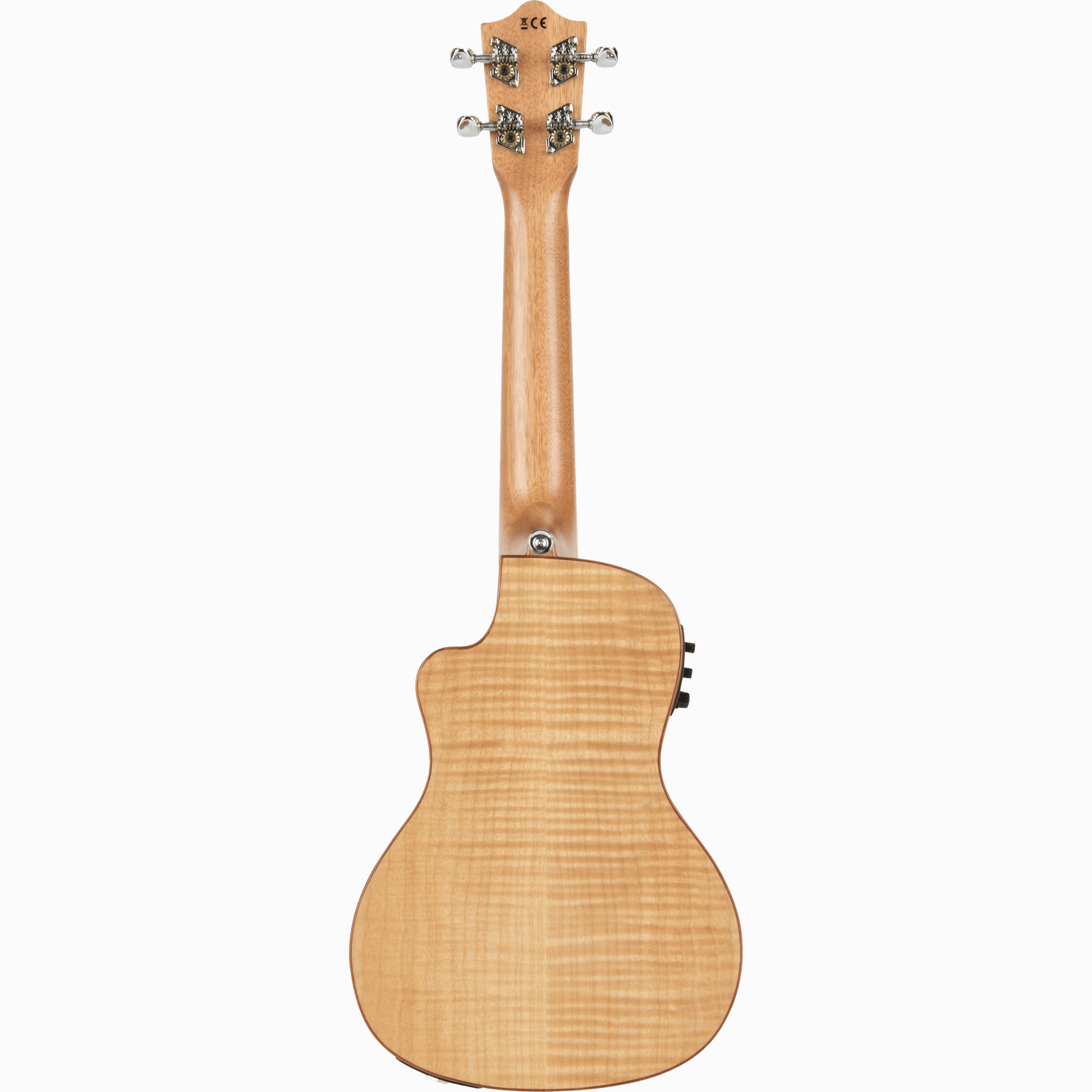 LANIKAI LKUFM-CEC Concertukelele, Flame Maple-serie, cutaway, voorversterker, ta