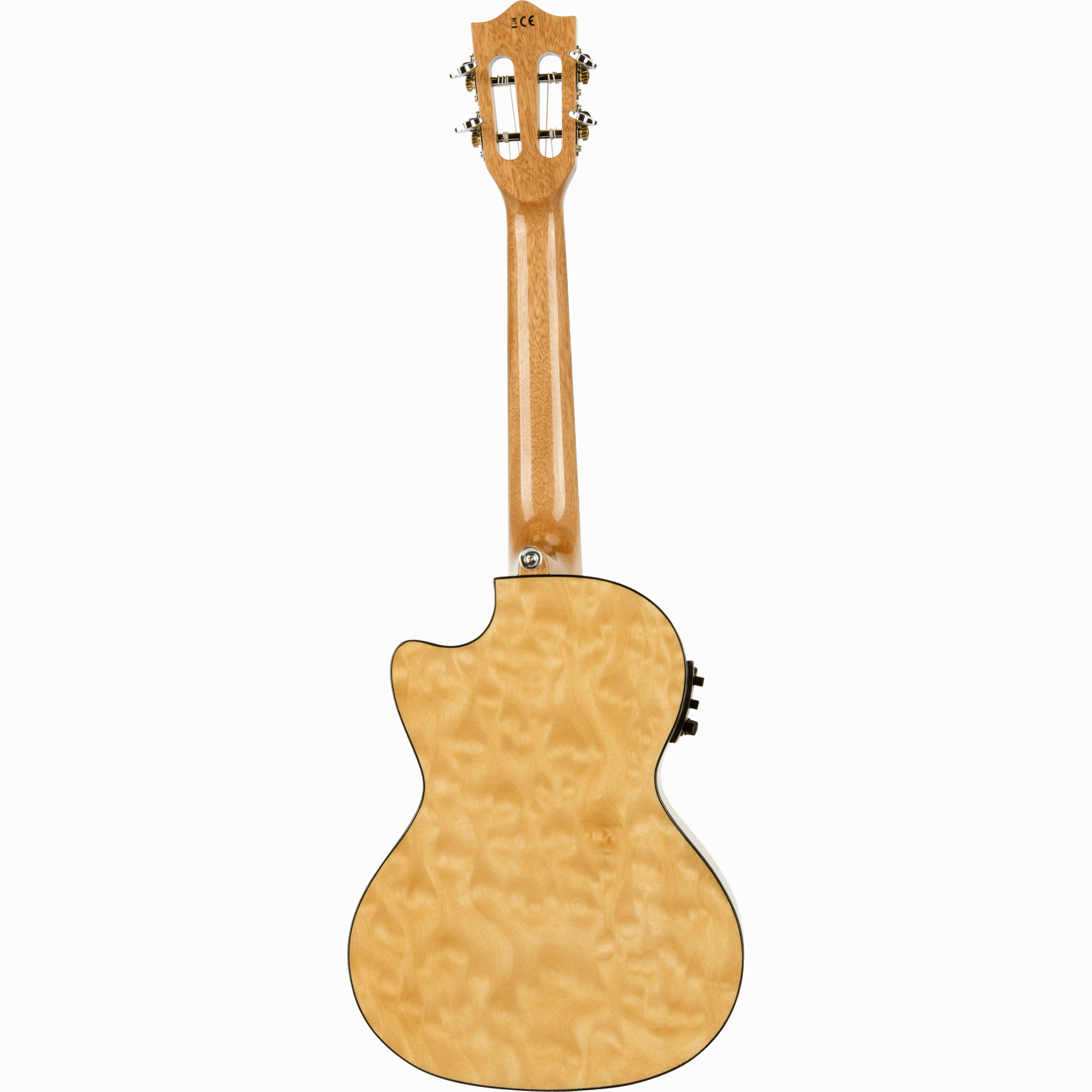 LANIKAI LKUQM-NACET Tenorukelele, Quilted Maple-serie,natuur,cutaway,voorversterke