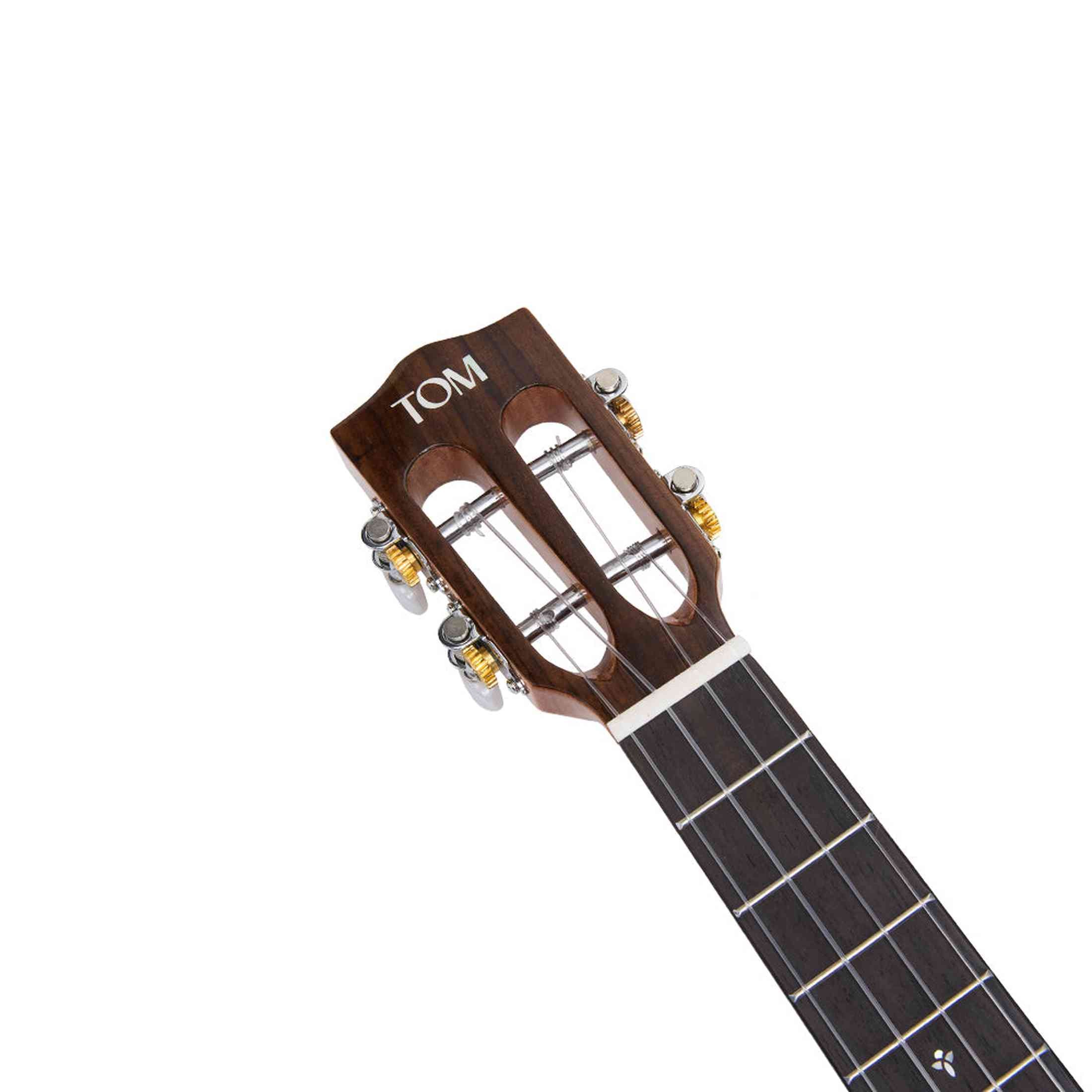 TOM S7E Tenor Ukelele met Massief Sparren Bovenblad en Massief Palissander Inclusief Koffer
