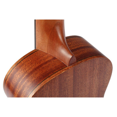 TOM 280 Concert Ukulele Massief Sparren met Mahonie Afwerking en Luxe Hoes