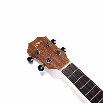 TOM M3 Concert Ukelele met Acacia Body en D'Addario Snaren Inclusief Luxe Hoes