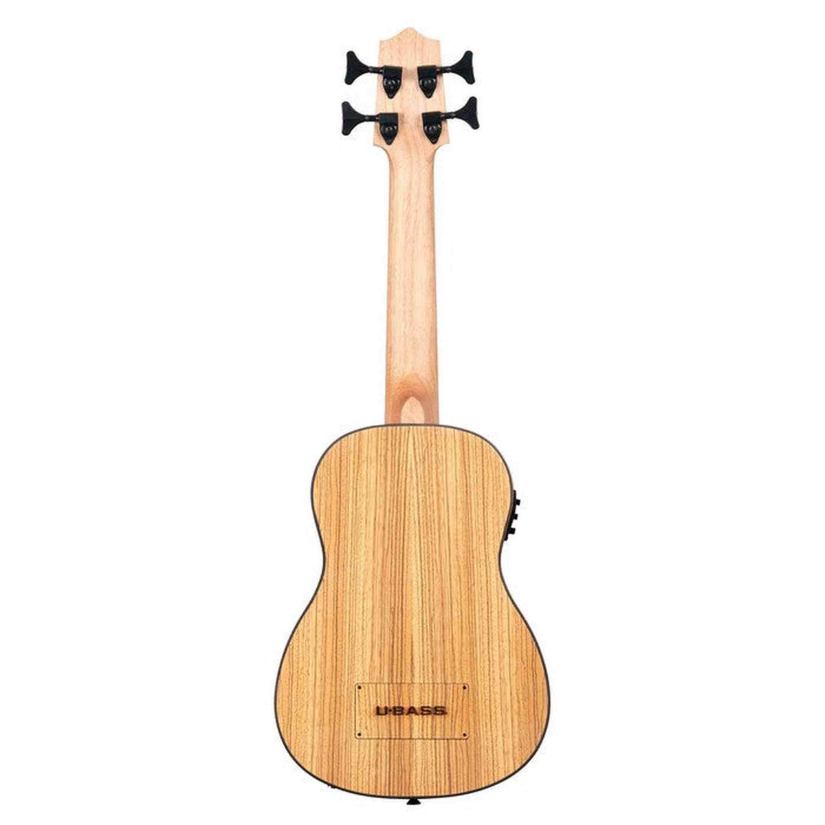 Kala Zebrawood U•BASS® bas ukulele – Zebrahout, Elektrisch-Akoestisch met EQ en Gigbag